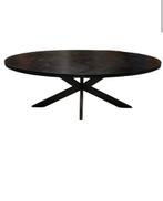 Eettafel Visgraat Ovaal Zwart Met Spinpoot 3 Afmetingen, Huis en Inrichting, Tafels | Eettafels, Nieuw