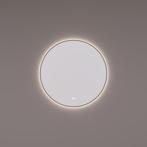 HIPP Design spiegel Rond Mat Zwart - Indirecte LED, Huis en Inrichting, Ophalen of Verzenden, Nieuw