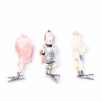 Set van 3 vintage kerst ornamenten | Kerstballen | Kerstmis