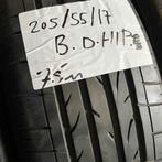 2 x Bridgestone Dueler HP 205-55-17 Zomerbanden 7,5mm, Gebruikt, 17 inch, Band(en), Personenwagen