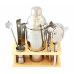 Luxe cocktail shaker set 9 delig RVS, Ophalen of Verzenden, Nieuw