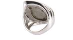Witgouden ring met synthetische toermalijn en diamant 12 krt, Sieraden, Tassen en Uiterlijk, Ringen, Nieuw, Ophalen of Verzenden
