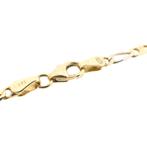 Bicolor gouden Figaro schakel ketting | 46 cm, Sieraden, Tassen en Uiterlijk, Kettingen, Ophalen of Verzenden, Gebruikt, Overige kleuren