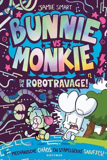 Boek: Bunnie vs Monkie en de robotravage - (als nieuw) beschikbaar voor biedingen