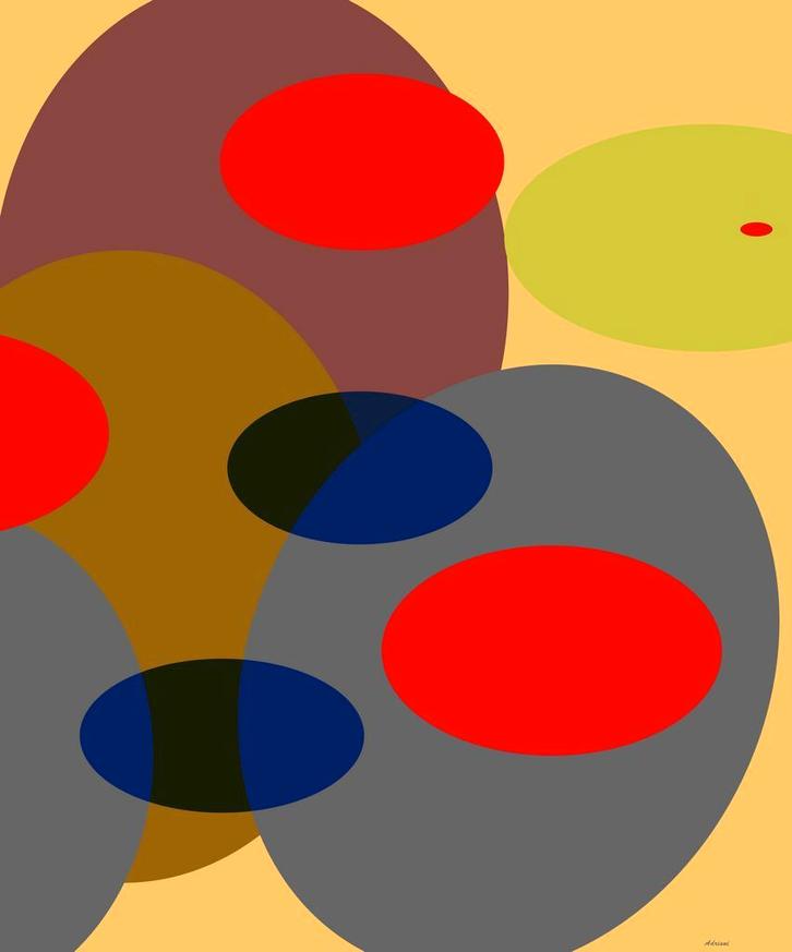 Circulaire Harmonie Fine Art Giclee print, Antiek en Kunst, Kunst | Litho's en Zeefdrukken, Ophalen of Verzenden