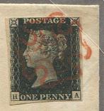Groot-Brittannië 1840 - Penny black op compleet medisch, Gestempeld