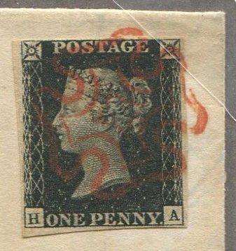 Groot-Brittannië 1840 - Penny black op compleet medisch, Postzegels en Munten, Postzegels | Europa | UK