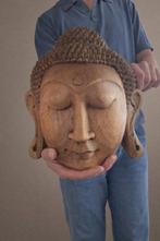 Groot Boeddha hoofd 2,5kg - Beeld - Indonesië (Zonder, Antiek en Kunst
