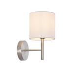 Wandlamp Winsford 27x21 cm E14 zilverkleurig en wit lux.pro, Huis en Inrichting, Lampen | Wandlampen, Verzenden, Nieuw
