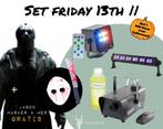 Halloweenset Friday 13th Rookmachine, UV Blacklight En, Nieuw, Overige typen, Verzenden