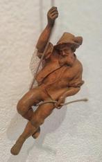 Figuursnijwerk, Tiroleanischer Bergsteiger Kraxler, Antiek en Kunst