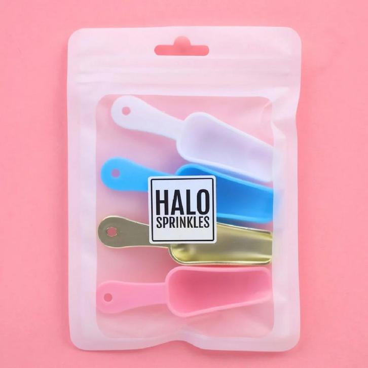 Sweet Stamp Sprinkle Lepels Set/4, Hobby en Vrije tijd, Taarten en Cupcakes maken, Nieuw, Verzenden