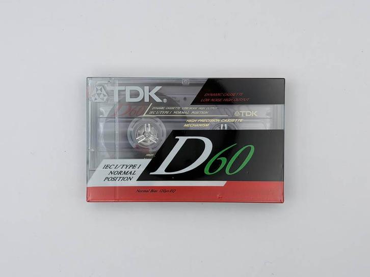 TDK Cassettebandje D60 - Normal Position, Cd's en Dvd's, Cassettebandjes, Ophalen of Verzenden