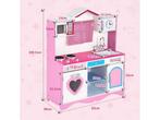 Coast Speelkeuken - MDF - 82 x 30 x 101 cm - Roze, Huis en Inrichting, Verzenden, Nieuw