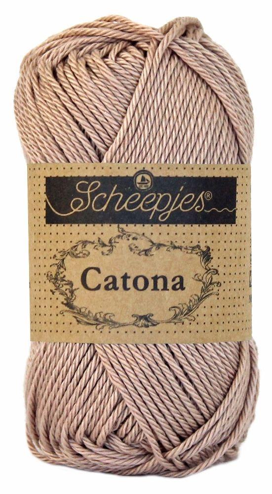 Scheepjes Catona 50 gram - 257 antique mauve - Katoen Gare, Hobby en Vrije tijd, Breien en Haken, Ophalen of Verzenden