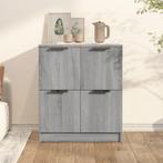 vidaXL Dressoir 60x30x70 cm bewerkt hout grijs sonoma eiken, Huis en Inrichting, Kasten | Dressoirs, Verzenden, Nieuw, 50 tot 100 cm