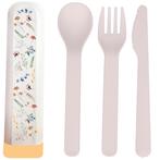 BioLoco Bestekset PLA - Wilde Bloemen - Lepel/Vork/Mes - Her, Ophalen of Verzenden, Nieuw