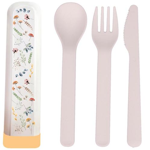 BioLoco Bestekset PLA - Wilde Bloemen - Lepel/Vork/Mes - Her, Huis en Inrichting, Keuken | Bestek, Nieuw, Ophalen of Verzenden