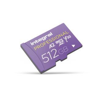 Micro SDXC kaart met adapter | Integral | 512 GB (Class 10), Audio, Tv en Foto, Fotografie | Geheugenkaarten, Nieuw, Verzenden
