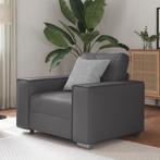 vidaXL Fauteuil 59 cm kunstleer grijs, Verzenden, Nieuw, Eenpersoons, Stof
