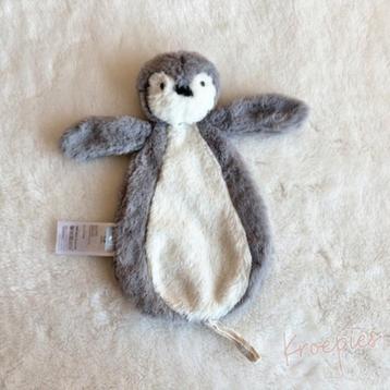 JOLLEIN knuffeldoekje speendoekje pinguïn grijs | Storm beschikbaar voor biedingen