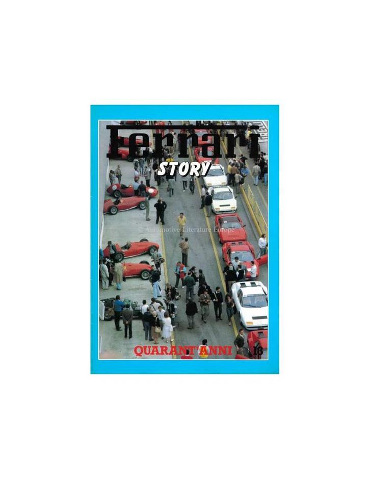 1987 FERRARI STORY QUARANTANNI MAGAZINE 13 ENGELS |, Boeken, Auto's | Folders en Tijdschriften, Ferrari