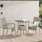 Polyrotan Tuintafel / Bijzettafel / Balkontafel Yoro - Vierk, Tuin en Terras, Verzenden, Nieuw