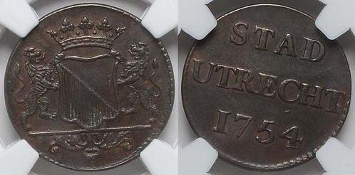 1759 Gelderland, Duit Ngc Ms 62 Bn, Postzegels en Munten, Munten | Europa | Niet-Euromunten, Verzenden