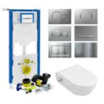 Geberit UP320 Toiletset Set51 Wandcloset Sanilux Easy Flush, Ophalen of Verzenden, Nieuw, Overige typen