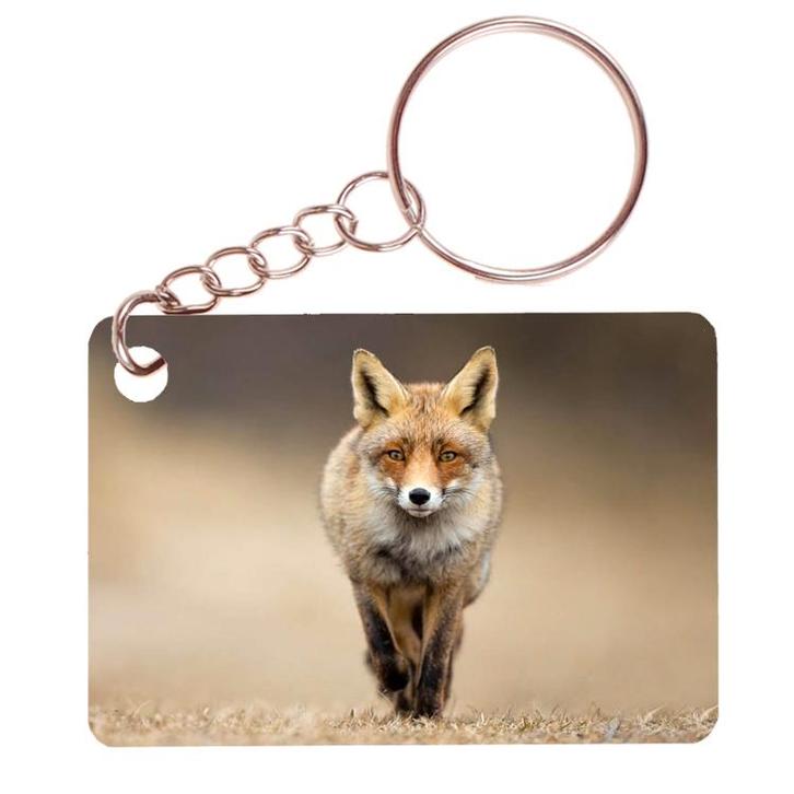Sleutelhanger 6x4cm - Vos op Pad NIEUW, Verzamelen, Sleutelhangers, Nieuw, Ophalen of Verzenden