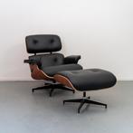 2 Herman Miller Eames Lounge Chair + Hocker Palisander/Zwart, Huis en Inrichting, Fauteuils, Nieuw, 75 tot 100 cm, Ophalen of Verzenden