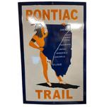 Pontiac Trail Emaille Bord - Origineel - 61 x 39 cm, Huis en Inrichting, Ophalen, Gebruikt