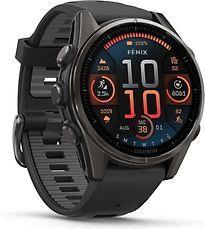 Garmin Fenix 8 47 mm koolstofgrijs met zwarte polsband, Telecommunicatie, Overige Telecommunicatie, Zo goed als nieuw, Verzenden