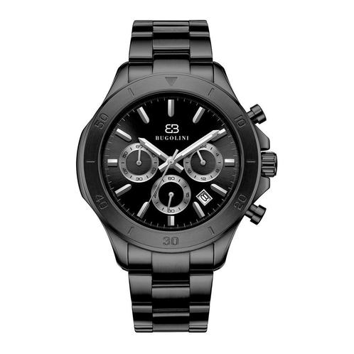 BUGOLINI Panthera - Stalen Horloge – MIYOTA Quartz Uurwerk, Sieraden, Tassen en Uiterlijk, Horloges | Heren, Nieuw, Verzenden