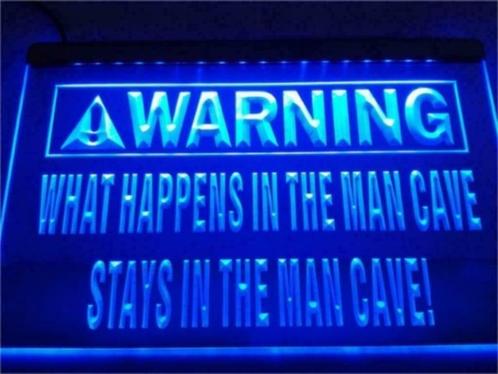 Mancave neon bord lamp LED verlichting reclame lichtbak XL *, Verzamelen, Merken en Reclamevoorwerpen, Nieuw, Verzenden