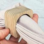 HOCHO Eikenhouten Vierkante Servetring 50x50x30 mm – Stij., Huis en Inrichting, Ophalen of Verzenden, Nieuw