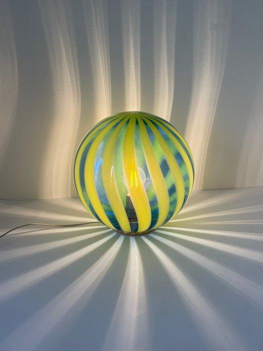 MIMU interior - Tafellamp - Murano Trasparenze blauw/geel -, Antiek en Kunst, Antiek | Lampen