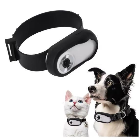 Huisdiercamera met Halsband –1080P Video, Foto en LCD-scherm, Dieren en Toebehoren, Honden-accessoires, Nieuw, Verzenden