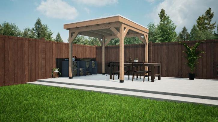 Douglas overkapping, 302 x 292 cm Verando, Pure, Tuin en Terras, Overkappingen