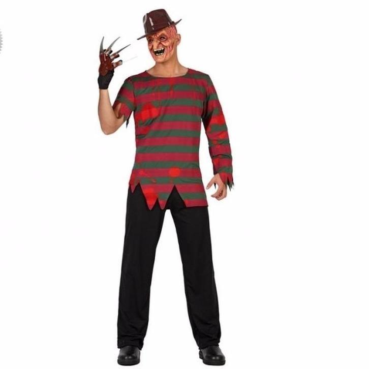 Horror moordenaar Freddy pak voor mannen - Halloween kledi.., Kleding | Heren, Carnavalskleding en Feestkleding, Verzenden