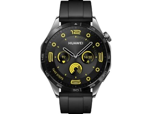 Huawei Watch GT 4 46mm Zwart (Zwart), Sieraden, Tassen en Uiterlijk, Smartwatches, Zo goed als nieuw, Verzenden