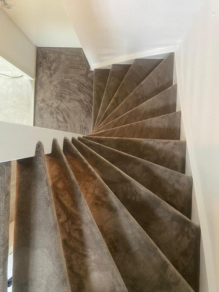 Trap bekleden met trap tapijt of PVC of Hout, Huis en Inrichting, Stoffering | Vloerbedekking, Wit, Crème, Beige, Bruin, Grijs