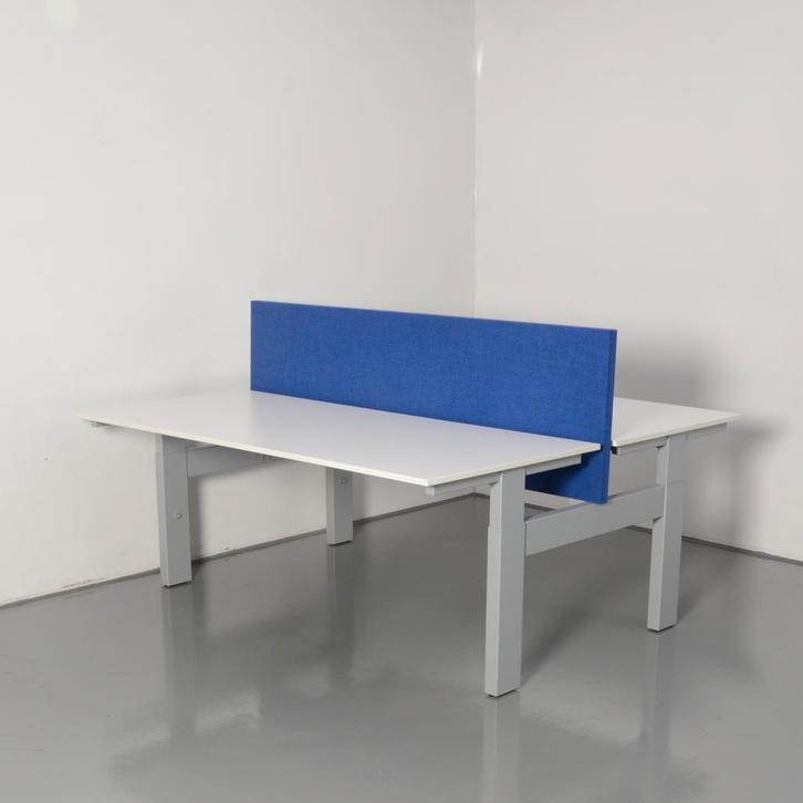 Voortman benchwerkplek, wit blad, (2x) 180 x 80 cm, hoogte, Huis en Inrichting, Bureaus, Ophalen of Verzenden