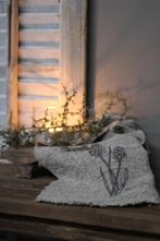 Shabby linnen doek Druifjes 30x45cm, Huis en Inrichting, Woonaccessoires | Overige, Ophalen of Verzenden, Nieuw