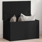 vidaXL Opbergbox 60x35x35 cm bewerkt hout zwart, Verzenden, Nieuw