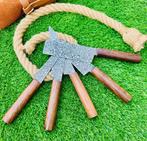 Gold Deer - 5 Piece professional knives set - Hammered Steel
