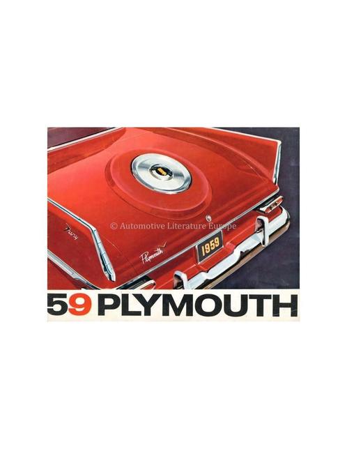 1959 PLYMOUTH PROGRAMMA BROCHURE NEDERLANDS, Boeken, Auto's | Folders en Tijdschriften