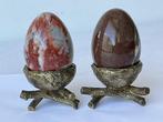 sculptuur, Eieren op Nestjes - 0 cm - Marmer & Brons, Antiek en Kunst