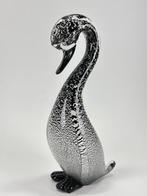Murano Italia Anni 80 - sculptuur, Cigno Argentato - 20 cm