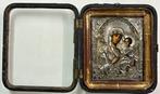 Icoon - Moeder Gods - Hout, Zilver